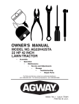 Electrolux AG22H42STA User's Manual