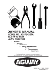 Electrolux AG17542STA User's Manual