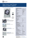 Electrolux EIMGD60LT Product Specifications Sheet