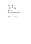Electrolux 1194-7 GA User's Manual