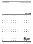 Electrolux - Gibson 131683000 User's Manual