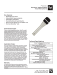 Electro-Voice PL80c User's Manual