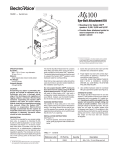 Electro-Voice MB100 User's Manual