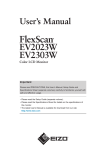 Eizo FlexScan EV2303W User's Manual