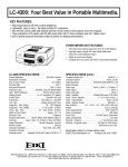 Eiki LC-4300 User's Manual
