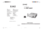Eiki EIP-1600T User's Manual