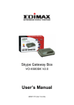 Edimax Technology VO-4500SK User's Manual