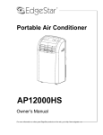 EdgeStar AP12000HS User's Manual