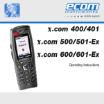 Ecom Instruments x.com 600/601-Ex User's Manual