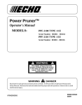 Echo PPF-2100 User's Manual