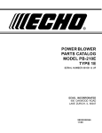 Echo PB-210E User's Manual