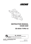 Echo CS-8000 TYPE1-E User's Manual