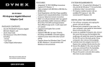 Dynex PCI Express Ethernet Adapter - Silver/Green Quick Setup Guide