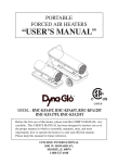 Dyna-Glo RMC-KFA120T User's Manual