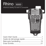 DYMO RhinoPRO 6000 User's Manual