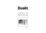 Dualit Mini Oven UK 06/05 User's Manual