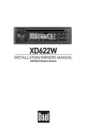Dual XD622W User's Manual