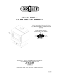 Drolet ESCAPE 1800 User's Manual