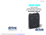 Drive Medical Design AGF-602 User's Manual