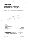 Dremel 780 User's Manual