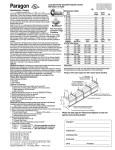 Draper Paragon Large Electrically Operated Projection Screen User's Manual