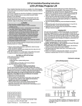 Draper LCD Lift Video Projector User's Manual