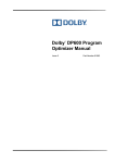 Dolby Laboratories DP600 User's Manual