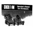 Dixon Zero Turn Riding Mower User's Manual
