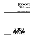 Dixon 2000 User's Manual