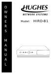 DirecTV HIRD-B1 User's Manual