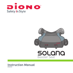 Diono Solana Backless Booster Instruction Manual