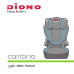 Diono Cambria High Back Booster Instruction Manual