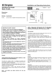 Dimplex FX 20VL User's Manual