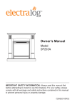 Dimplex electralog DF203A User's Manual