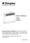 Dimplex DFB6016 User's Manual