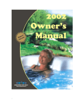 Dimension One Spas Dynamic Massage Sequencer User's Manual