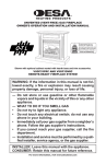 Desa VSGF33NRC User's Manual