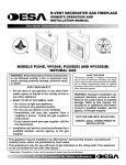 Desa VP325E(B) User's Manual