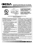Desa CSG3924NT User's Manual