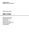 Denon DN-U100 User's Manual