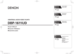 Denon DBP-1611UD User's Manual