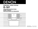 Denon D-107 User's Manual