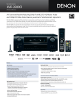 Denon AVR-2809CI User's Manual