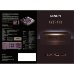 Denon AVC - A 1 D User's Manual