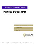 Delta Tau PMAC2A User's Manual