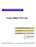 Delta Tau TURBO PMAC PCI LITE User's Manual