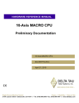 Delta Tau 16-AXIS Reference Manual