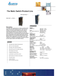 Delta Electronics SSW 230 V - 20 kVA User's Manual