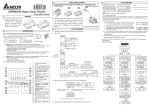Delta Electronics DVPDU-01 User's Manual
