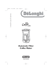 De'Longhi N/A User's Manual